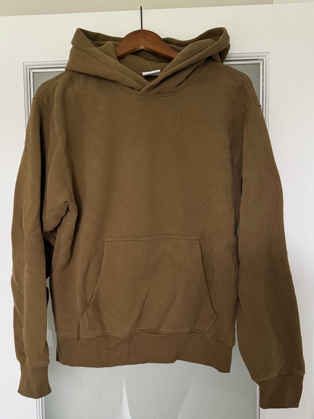 TNA Olive Brown Scoop Neck Hoodie Sweatshirt
